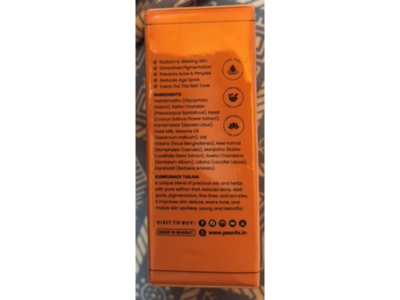 Pearlix Kumkumadi Tailam, 03 fl oz/10 mL