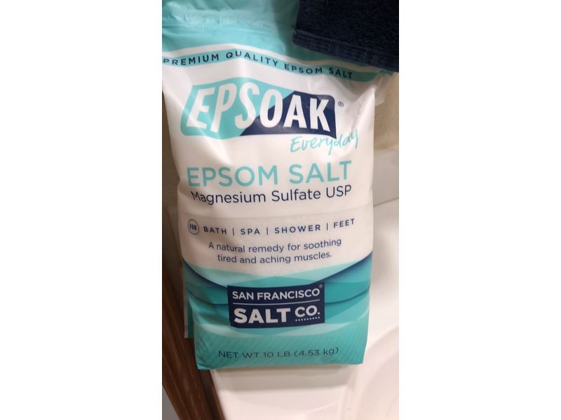 San Francisco Salt Co. Epsoak Everyday Epsom Salt, 10 lb/4.53 kg