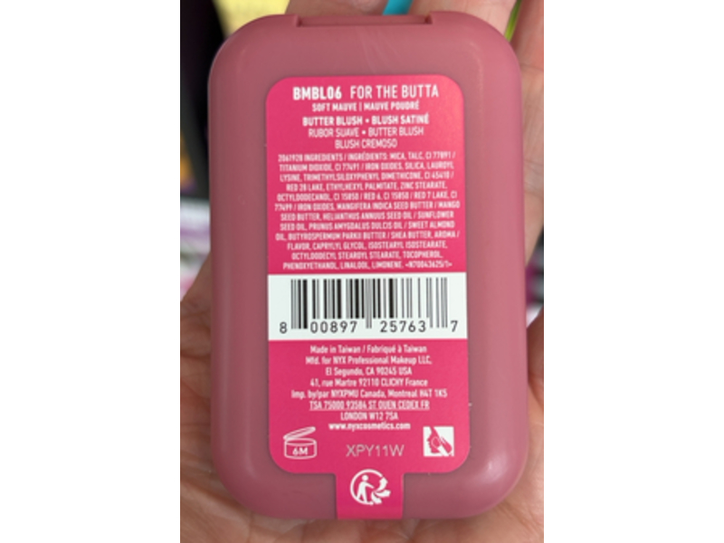 NYX Professional Makeup Buttermelt Blush, For The Butta, 0.17 oz/5 g