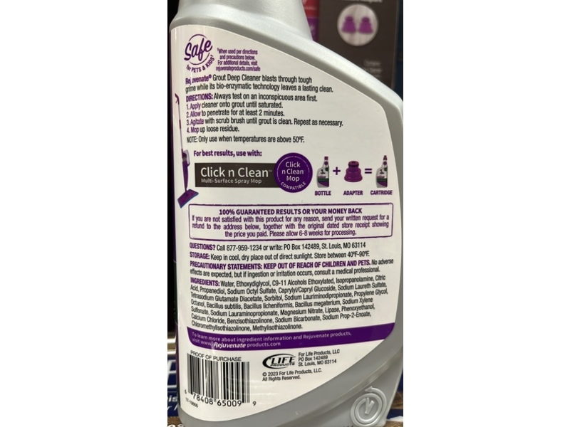Rejuvenate Grout Deep Cleaner, 32 fl oz/946 mL