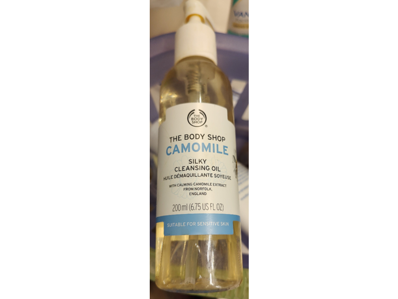 The Body Shop Silky Cleansing Oil, Camomile, 6.75 fl oz/200 mL