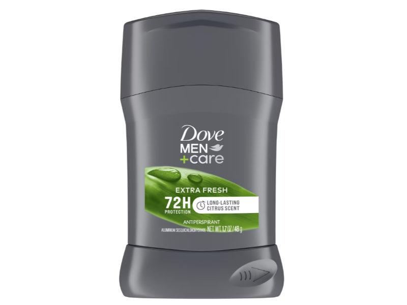 Dove Men+Care Extra Fresh Antiperspirant, Citrus Scent, 1.7 oz/48 g
