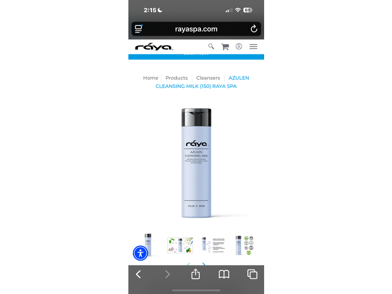Raya Azulen Cleansing Milk, 8 fl oz/240 mL