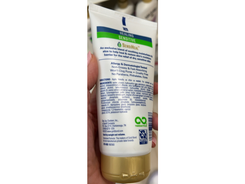 Gold Bond Healing Sensitive Daily Body & Face Lotion, 4.5 oz/127 g