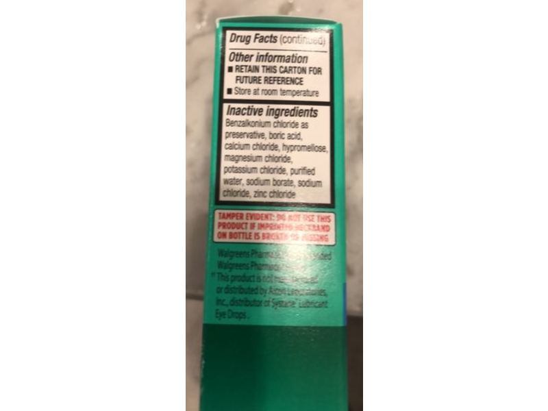 Walgreens Lubricant Eye Drops, Dry Eye, 0.5 fl oz/15 mL