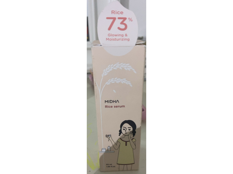 Midha Glowing & Moisturizing Rice Serum, 1.69 fl oz/50 mL