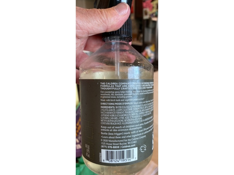 Caldrea Countertop Spray, Rosewater Drift Wood, 16 oz