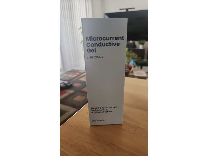Auralux Microcurrent Conductive Hydrating Facial Gel, Hyaluronic Acid, 10 oz/295 mL
