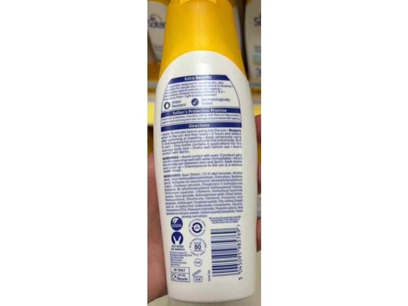 Boots Soltan Suncare Lotion, SPF 50+, Fragrance Free, 6.7 fl oz/200 mL