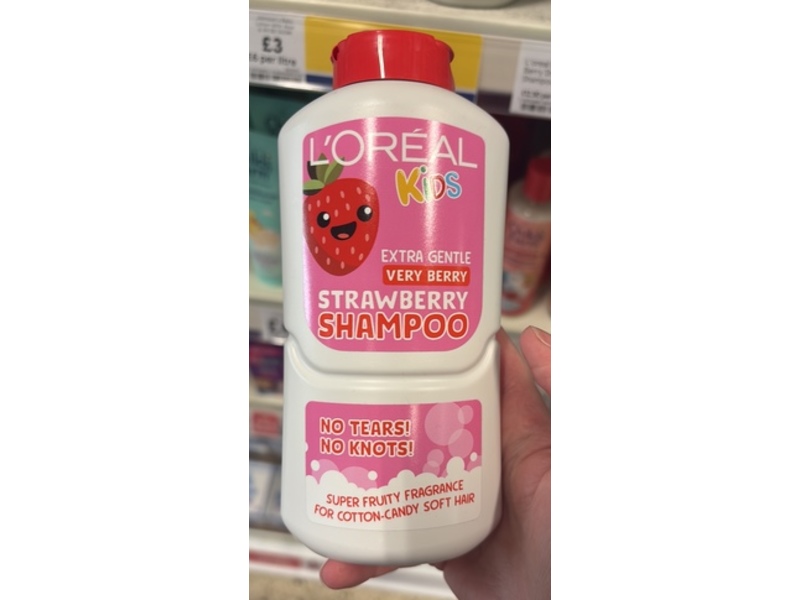L'oreal Kids Extra Gentle Shampoo, Extra Very Berry Strawberry, 310 mL