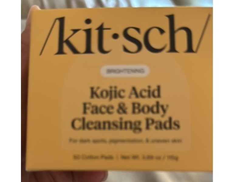 Kitsch Kojic Acid Face & Body Cleansing Pads, 50 Count