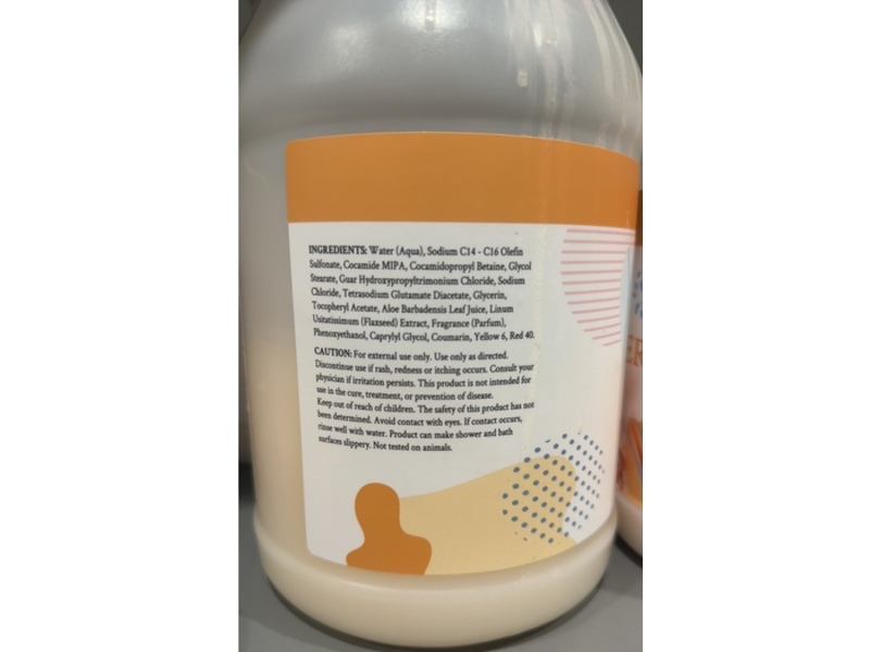 Ginger Lily Farms Nourishing Body Wash, Coco Mango, 128 fl oz/3.78 L