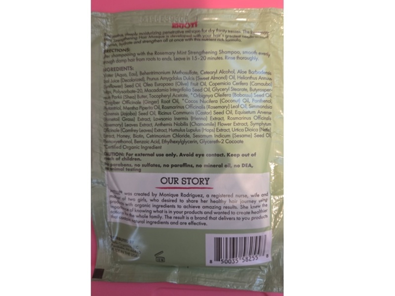 Mielle Rosemary Mint Strengthening Hair Masque, 1.75 oz/50 g, 3 Pack