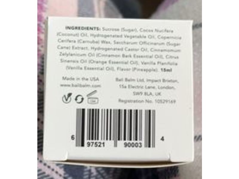 Bali Balm Lip Scrub, Pineapple, 15 mL