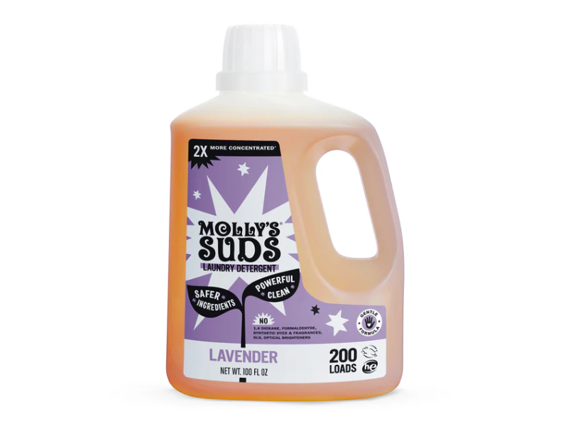 Molly’s Suds Liquid Laundry Detergent, Lavender, 200 Loads, 100 fl oz