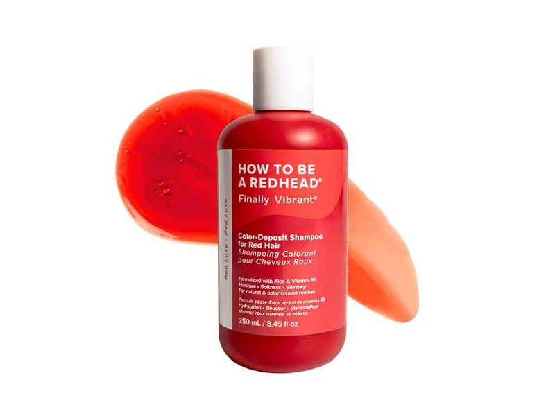 How To Be A Redhead Color-Deposit Shampoo, Aloe & Vitamin B5, 8.45 fl oz/250 mL