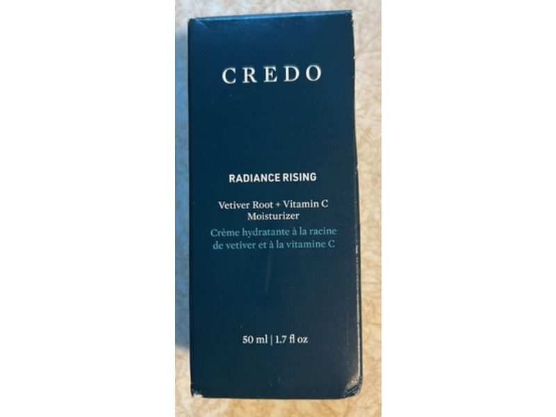 Credo Radiance Rising Moisturizer, Vetiver Root + Vitamin C, 1.7 fl oz/50 mL