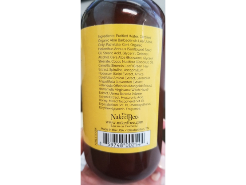 The Naked Bee Moisturizing Hand & Body Lotion, Coconut & Honey, 8 fl oz/237 mL