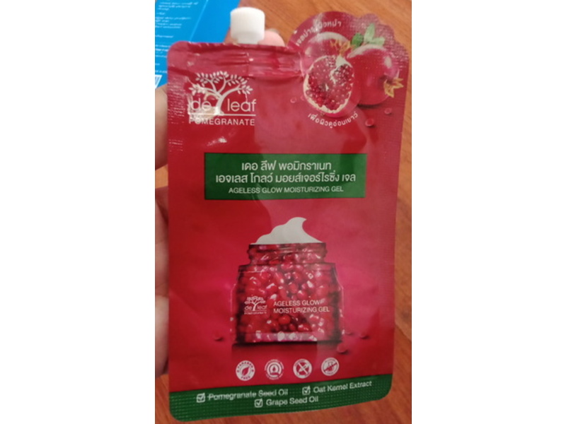 Deleaf Pomegranate Ageless Glow Moisturizing Gel, 6 g