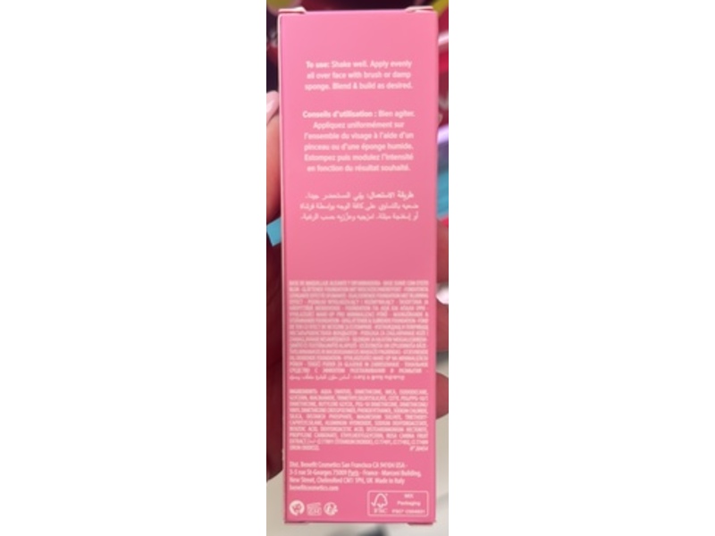 Benefit The POREfessional Smoothing & Blurring Foundation, 15N Incredible, 1 fl oz/30 mL