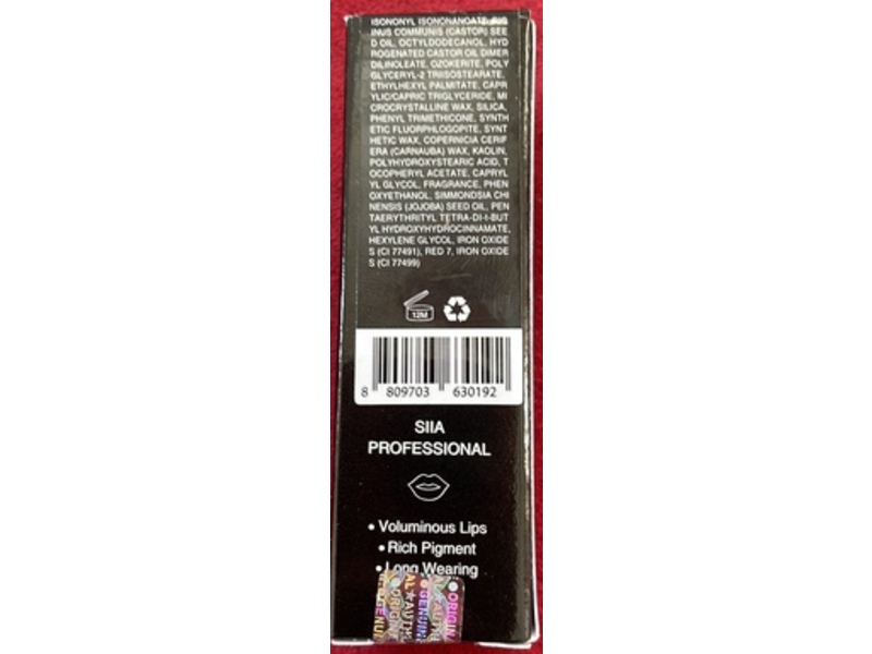 SIia Change Agent Original Lipstick, O 689 Black Pepper, 0.12 fl oz/3.5 g