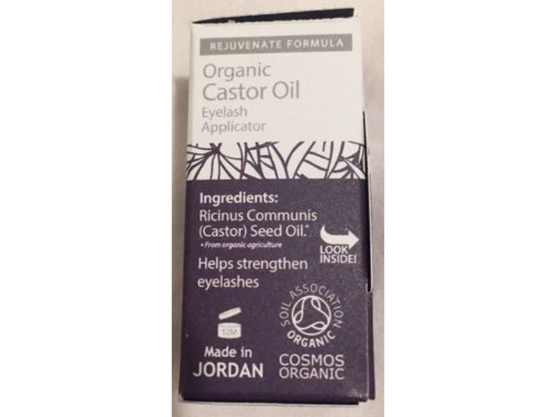 Amina's Strengthen Eyelash Applicator, Organic Castor Oil, 0.118 fl oz/3.5 mL