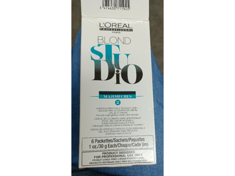 L'Oreal Professionel Paris Blond Studio, Highlighting Accelerator Creme, Majimeches 2, 1 oz/30 g, 6 Count