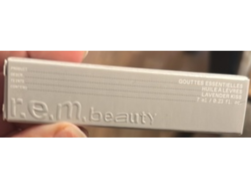 R.E.M. Beauty Essential Drip Lip Oil, Lavender Kiss, 0.23 fl oz/7 mL