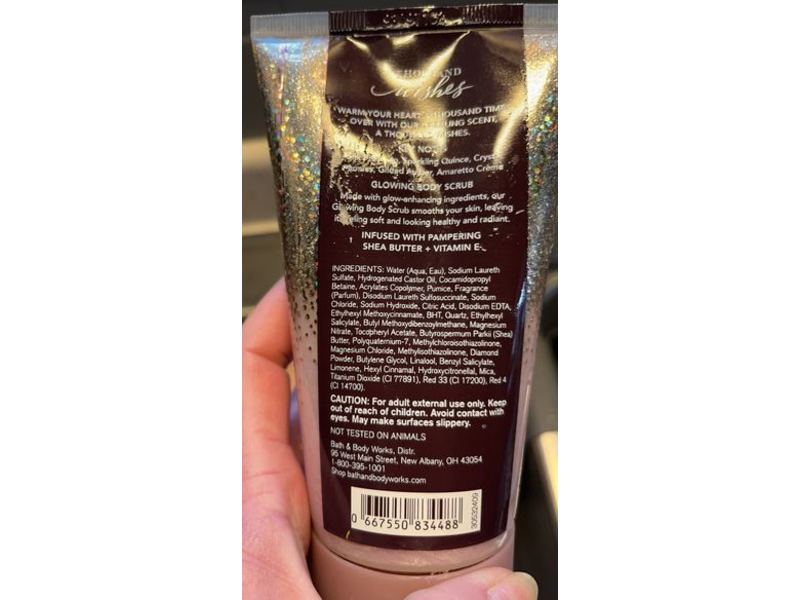 Bath & Body Works A Thousand Wishes Glowing Body Scrub, 8 oz/226 g