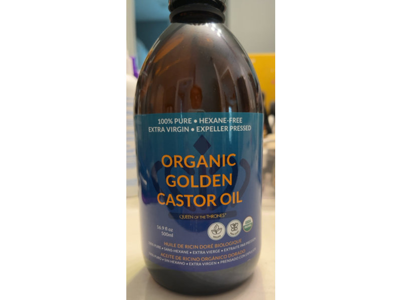 Queen Of The Thrones Organic Golden Castor Oil, 16.9 fl oz/500 mL