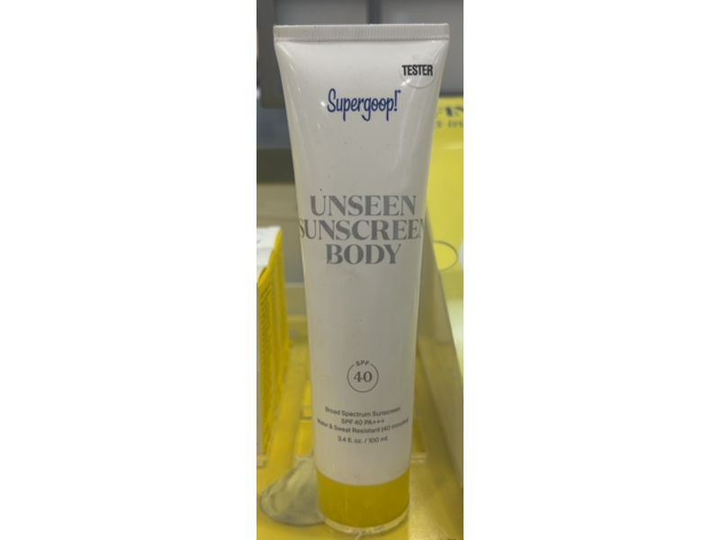 Supergoop Unseen Body Sunscreen, SPF 40, 3.4 fl oz/100 mL