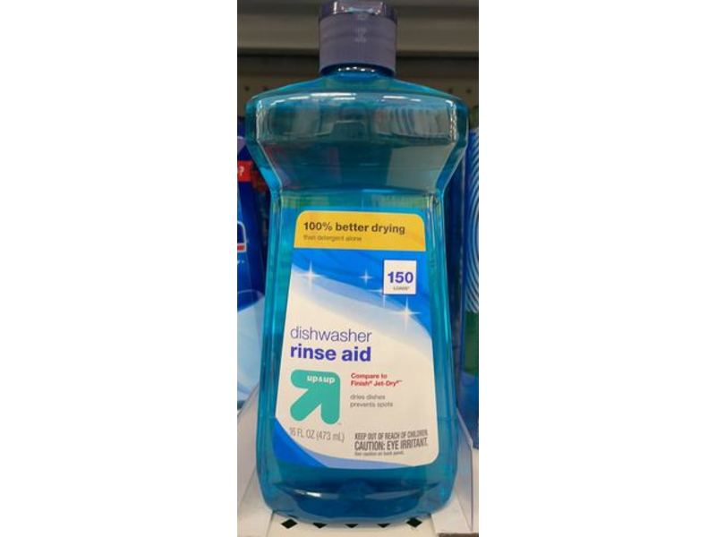 Up & Up Dishwasher Rinse Aid, 150 Loads, 16 fl oz/473 mL
