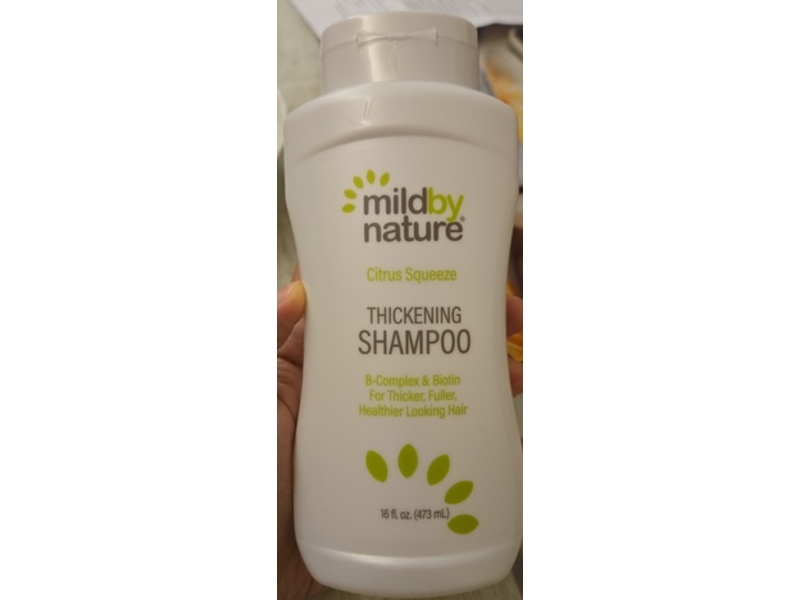 Mild By Nature Hair Thickening Shampoo, Citrus Squeeze, 16 fl oz/473 mL