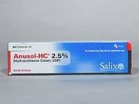 Anusol-HC (hydrocortisone) Topical Cream 2.5%, 30 g, Salix Pharmaceutical (RX) - Image 2
