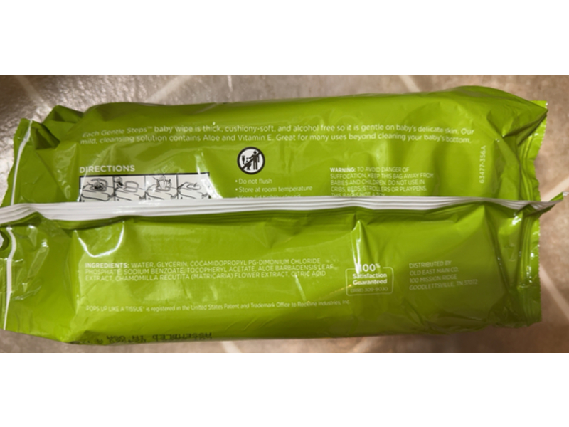 Gentle Steps Baby Wipes, 72 Count