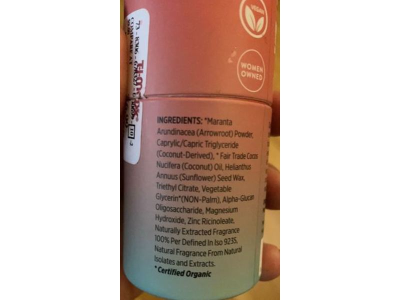 Honestly pHresh Prebiotic Deodorant, Ginger Agave, 1.8 oz/50 g