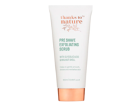 Thanks To Nature Pre Shave Exfoliating Scrub, Glycolic Acid & Walnut Shell, 6.09 fl oz/180 mL - Image 2