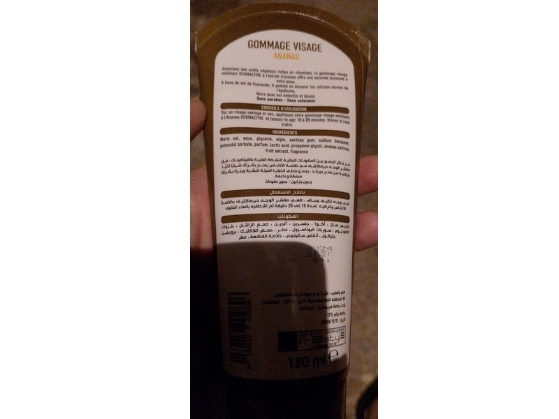 Dermactive Face Scrub, Pineapple, 150 mL