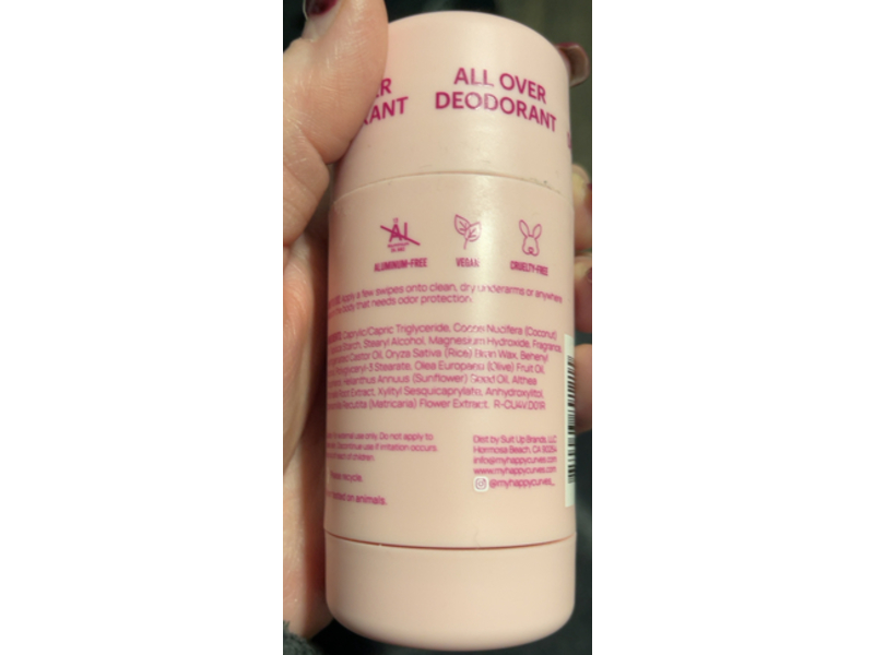 Happy Curves All Over Natural Deodorant, Tahitian Vanilla, 2.65 oz/75 g