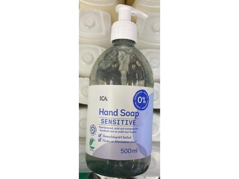 Ica Sensitive Hand Soap, 500 mL