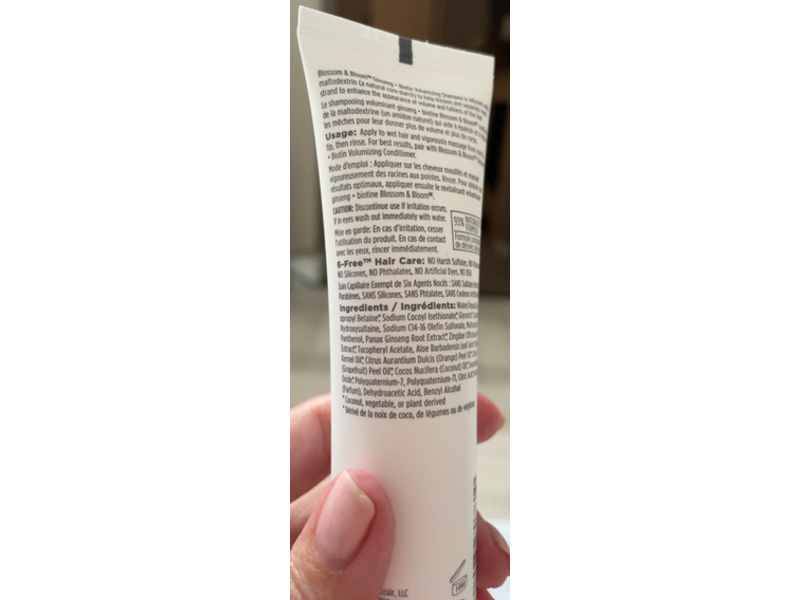 Briogeo Blossom & Bloom Volumizing Shampoo, Ginseng + Biotin, 2 fl oz/59 mL