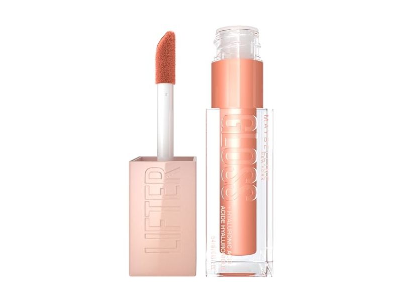 Maybelline New York Lifter Gloss Hydrating Lip Gloss, Amber, 0.18 oz