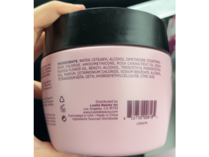 Luseta Hair Mask, Rose Oil, 16.9 fl oz/500 mL