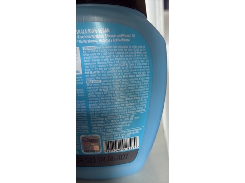 SKALA Mais Cachos 2-In-1 Treatment Cream + Leave In Conditioner, 35.2 oz/1000 g