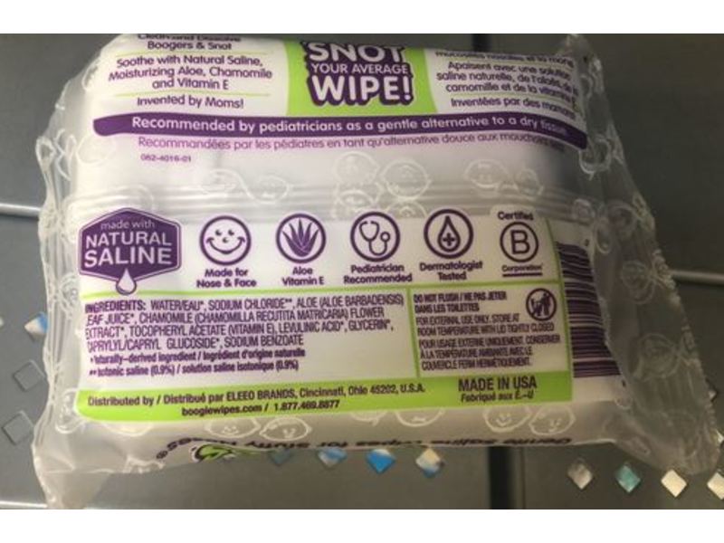 Boogie Wipes, Unscented, 30 Count