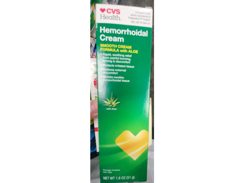 CVS Health Hemorrhoidal Smooth Cream, Aloe, 1.8 oz/51 g