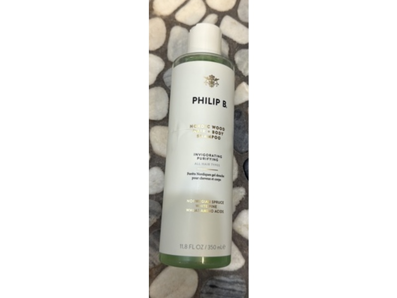 Philip B Invirogating Purifying Hair + Body Shampoo, Nordic Woods, 11.8 fl oz/350 mL
