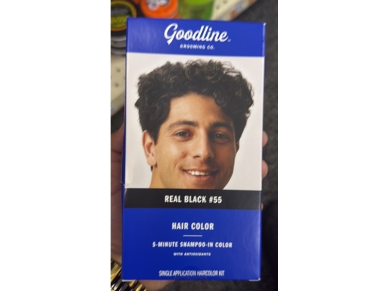 Goodline Hair Color, Real Black 55, 1 Application