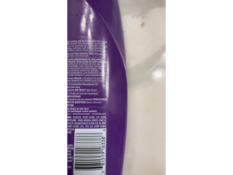 Aussie Total Miracle 7 In 1 Conditioner, Apricot, 12.1 fl oz/360 mL