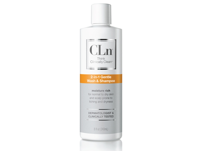 CLn 2-In-1 Gentle Wash & Shampoo, 8 fl oz/240 mL